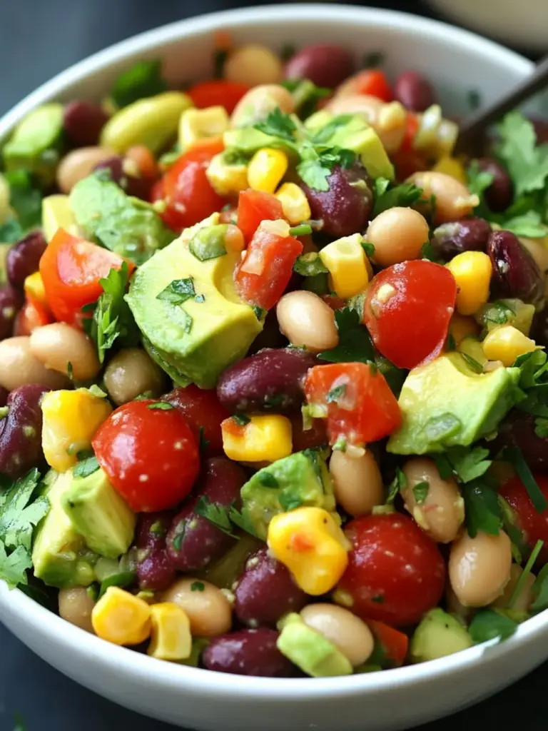 Avocado and Three Bean Salad