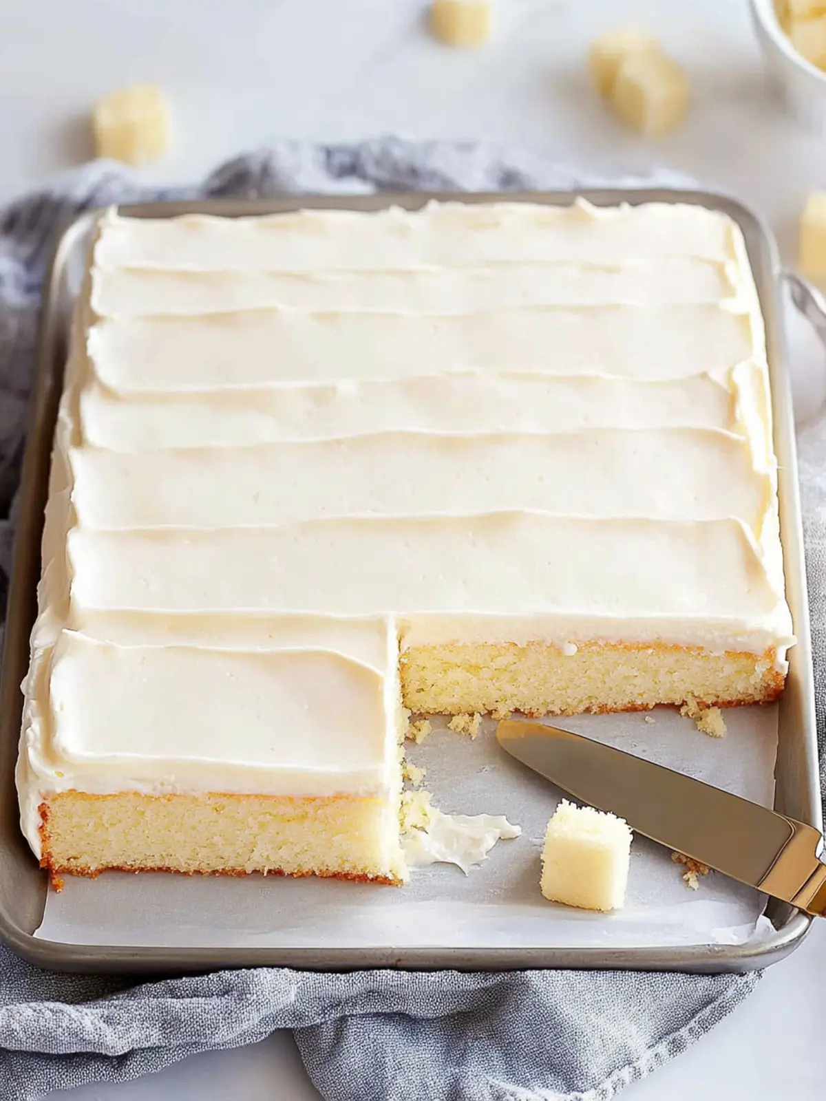 Delicious White Texas Sheet Cake with Irresistible Icing 3 White Texas Sheet Cake