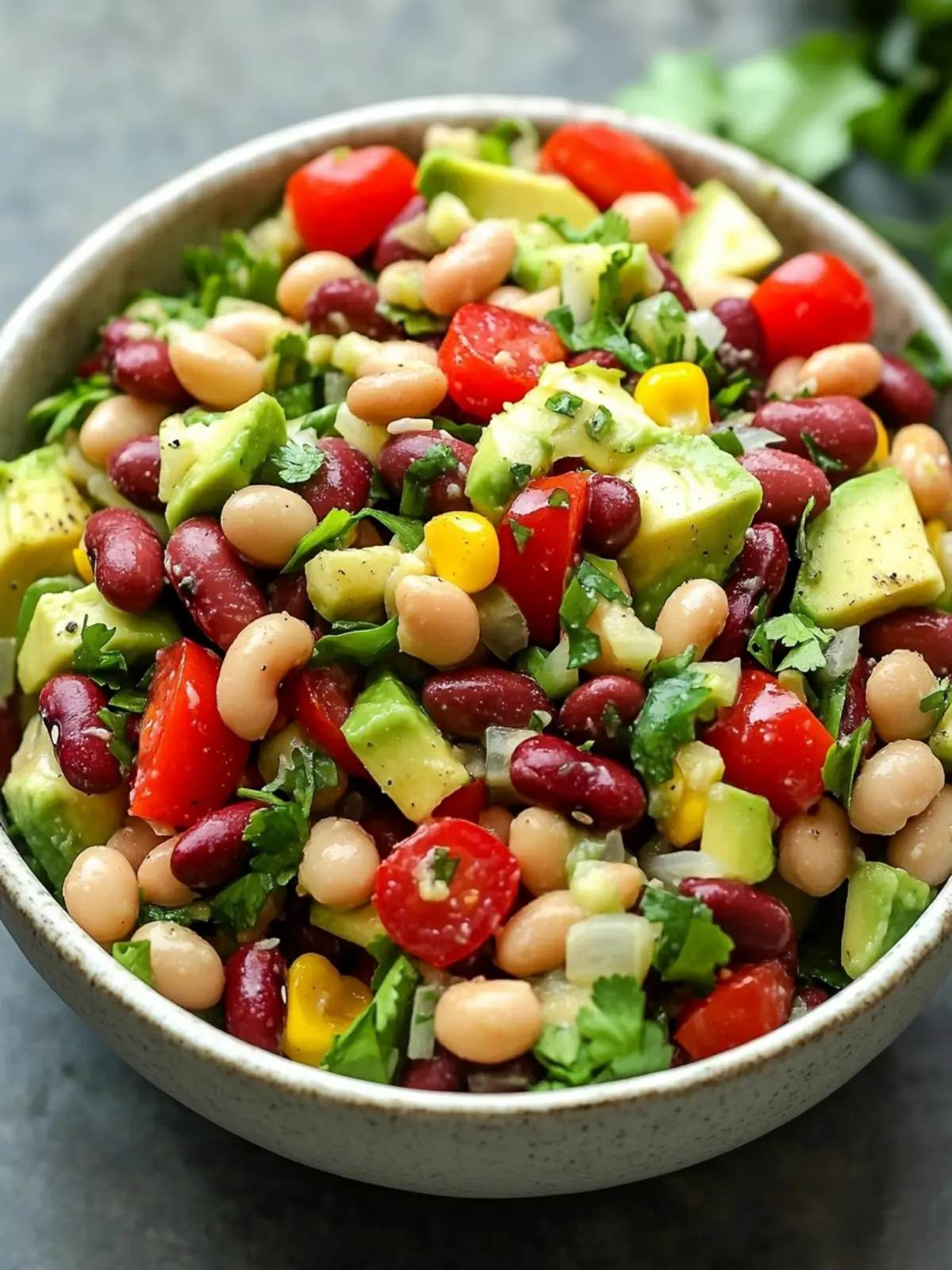 Fresh Avocado and Three Bean Salad for Vibrant Meals 4 Avocado and Three Bean Salad