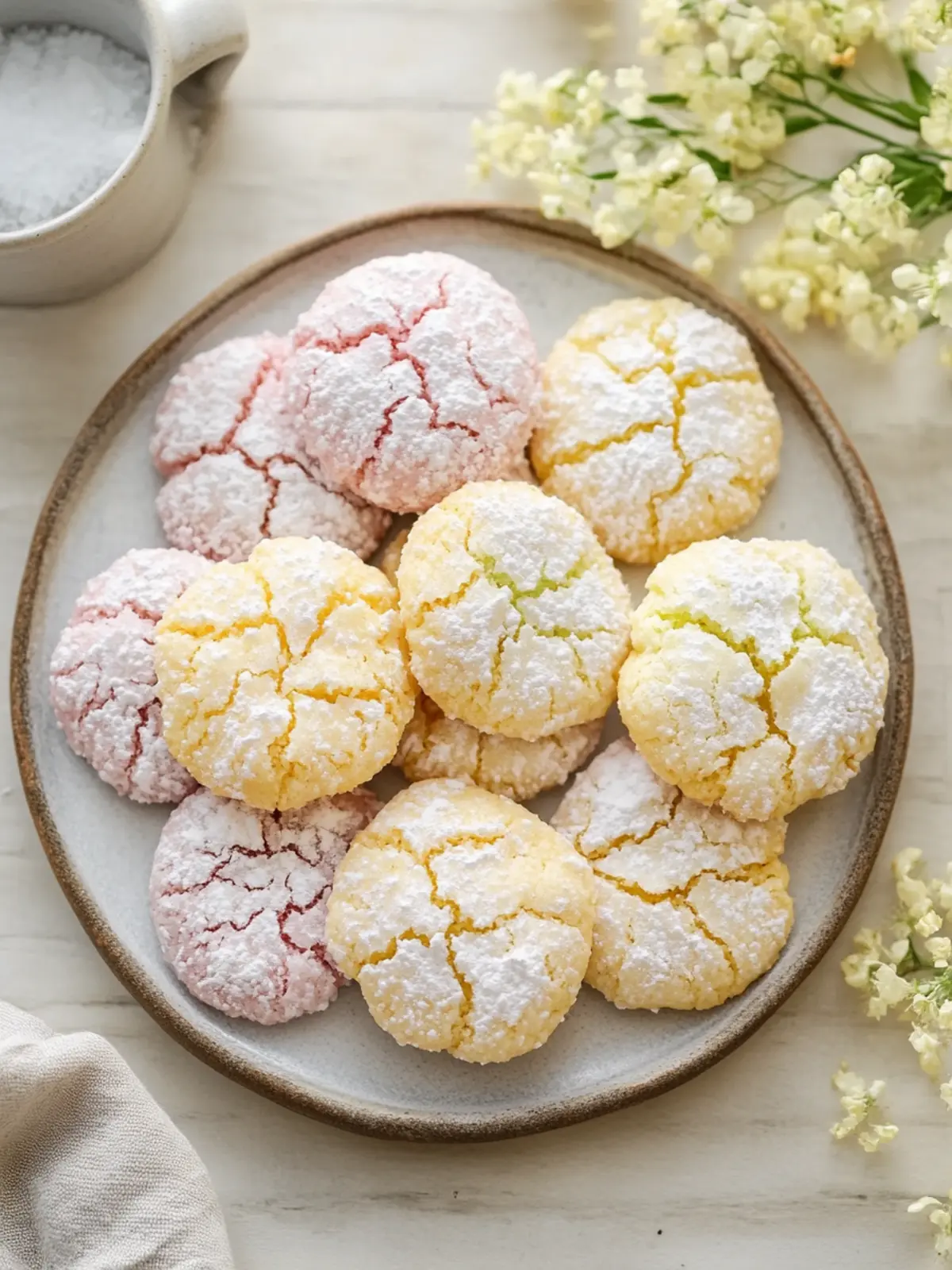 Springtime Crinkle Cookies That Melt Hearts and Taste Divine 3 Springtime Crinkle Cookies