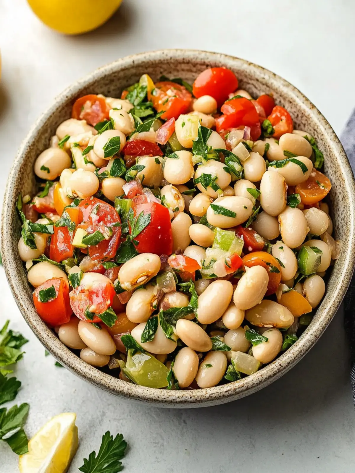 Zesty Italian White Bean Salad Ready in Just 20 Minutes 3 Italian White Bean Salad