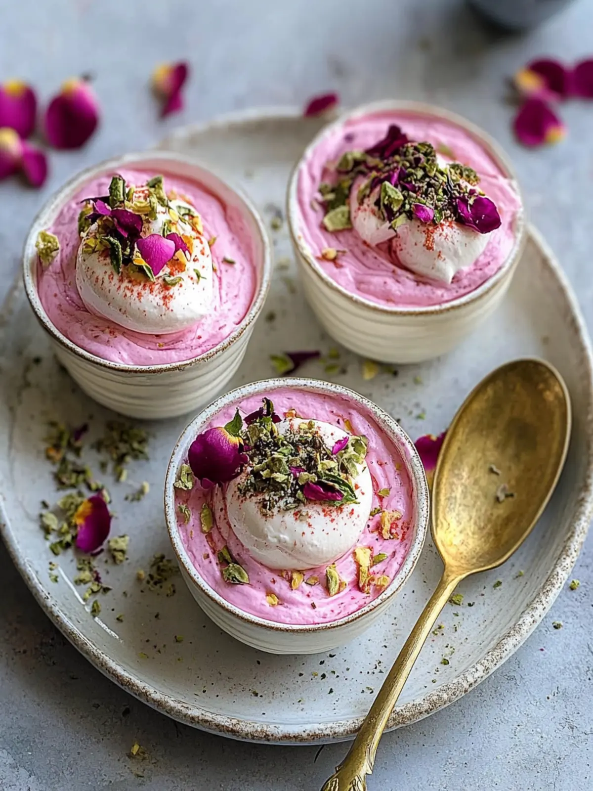 Delicious Rose Gulkand Shrikhand Cups for Effortless Indulgence 2 Rose Gulkand Shrikhand Cups