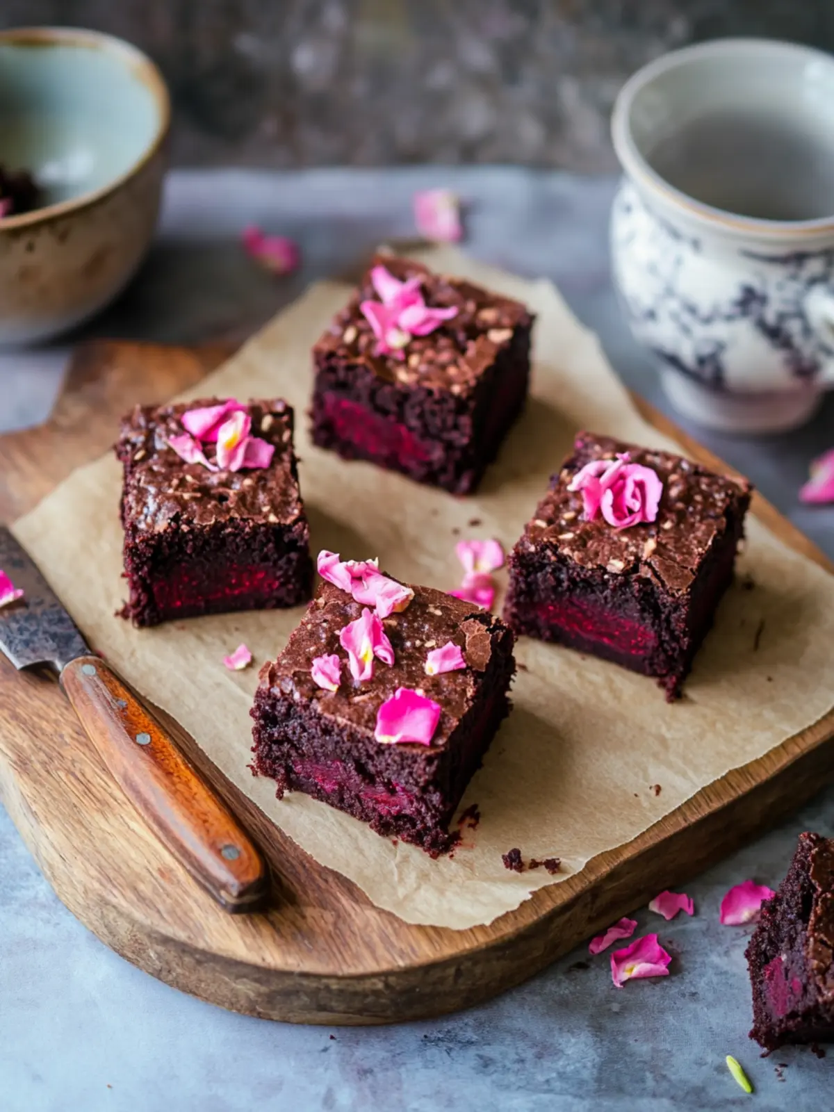 Decadent Beetroot, Chocolate and Rose Brownies You’ll Love 2 Beetroot, Chocolate and Rose Brownies