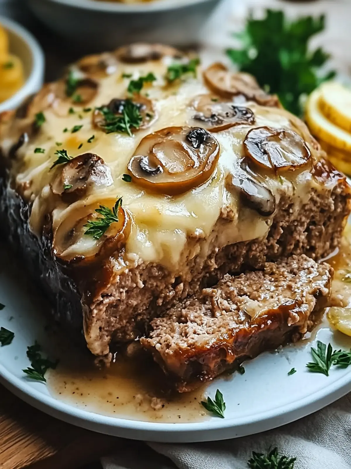 Mouthwatering Mushroom Swiss Cheese Meatloaf Everyone Loves 4 Mushroom Swiss Cheese Meatloaf