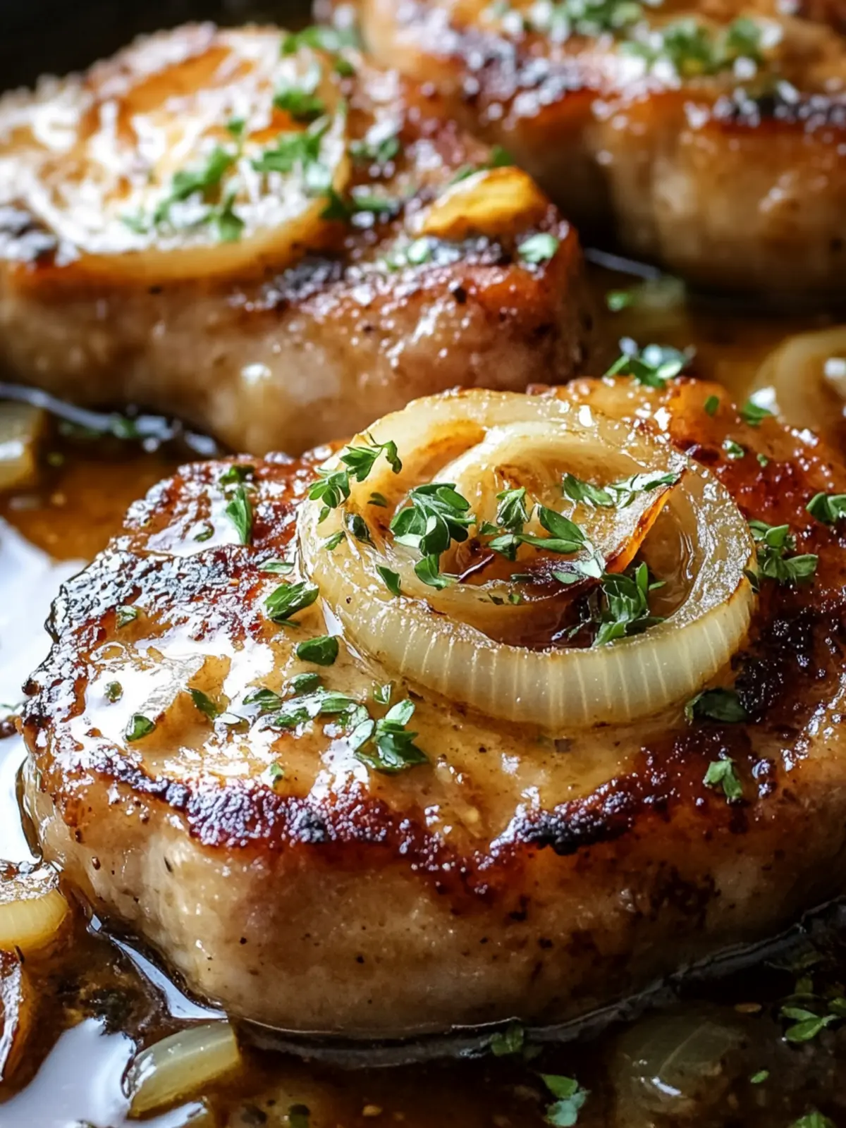 Savor French Onion Pork Chops for a Cozy Dinner Delight 2 French Onion Pork Chops