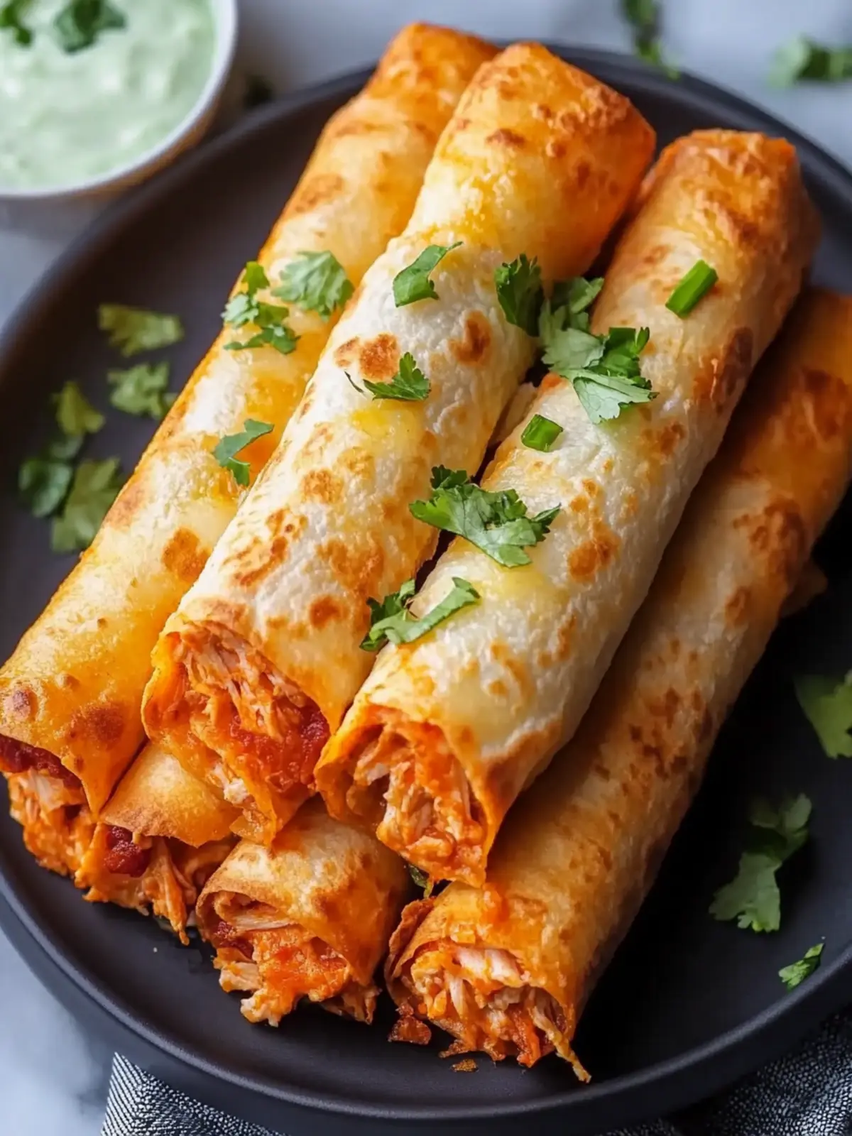 Healthy Buffalo Chicken Taquitos You Can’t Resist 2 Buffalo Chicken Taquitos