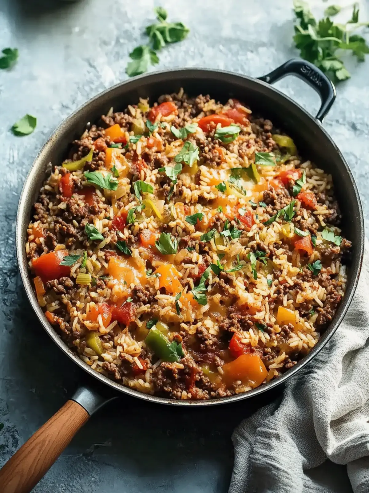Ground Beef and Rice Skillet: Quick Comfort for Busy Nights 3 Ground Beef and Rice Skillet
