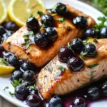 Delicious Blueberry Glazed Salmon with Zesty Couscous Delight 8 Blueberry Glazed Salmon