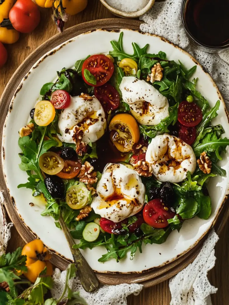 Burrata Salad with Balsamic Glaze