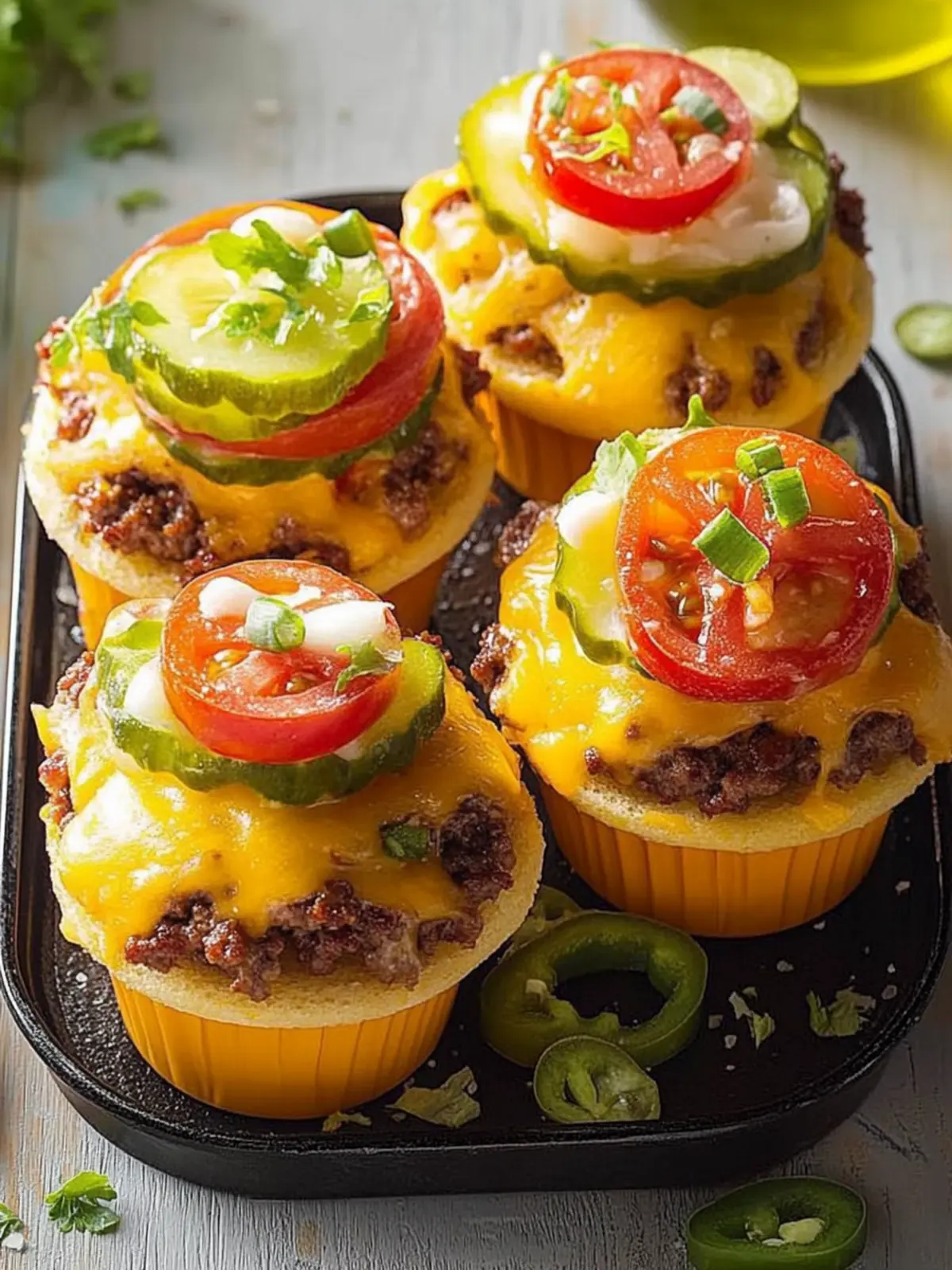 Irresistible Cheeseburger Cups: A Fun Family Dinner Delight 3 Cheeseburger Cups