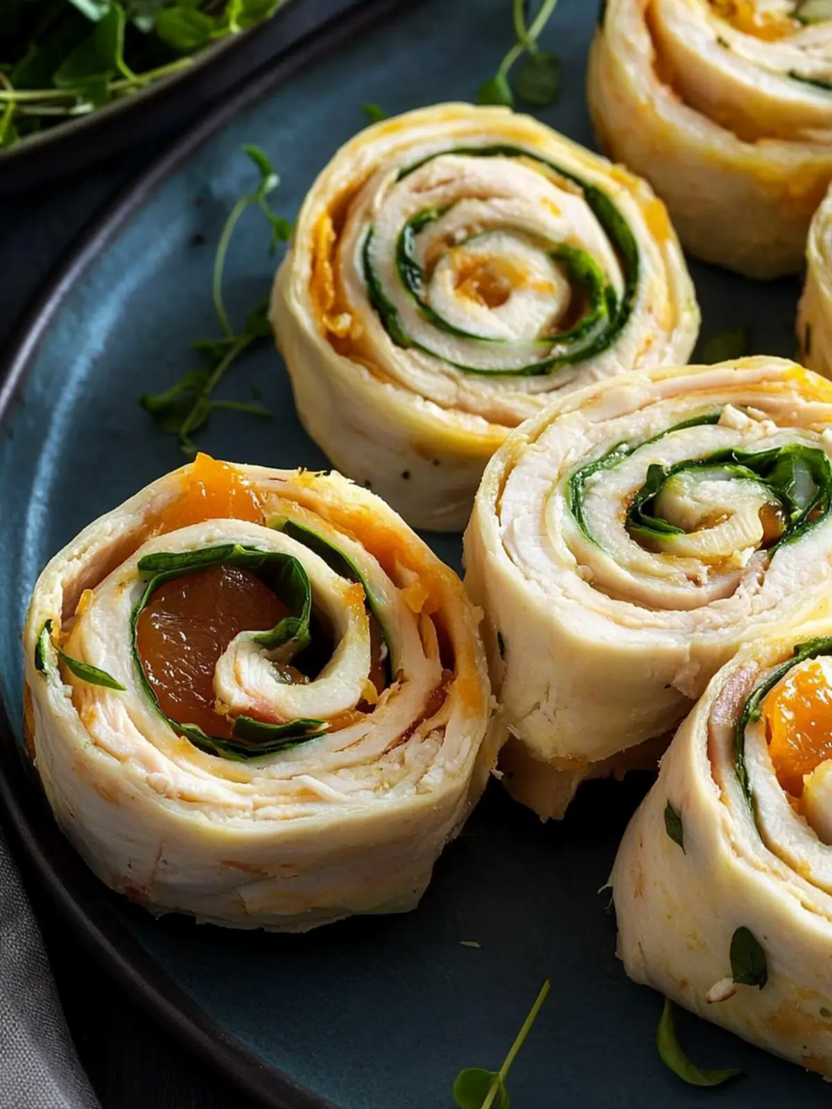 Easy Mandarin Turkey Pinwheels for Flavorful Lunch Joy 4 Mandarin Turkey Pinwheels