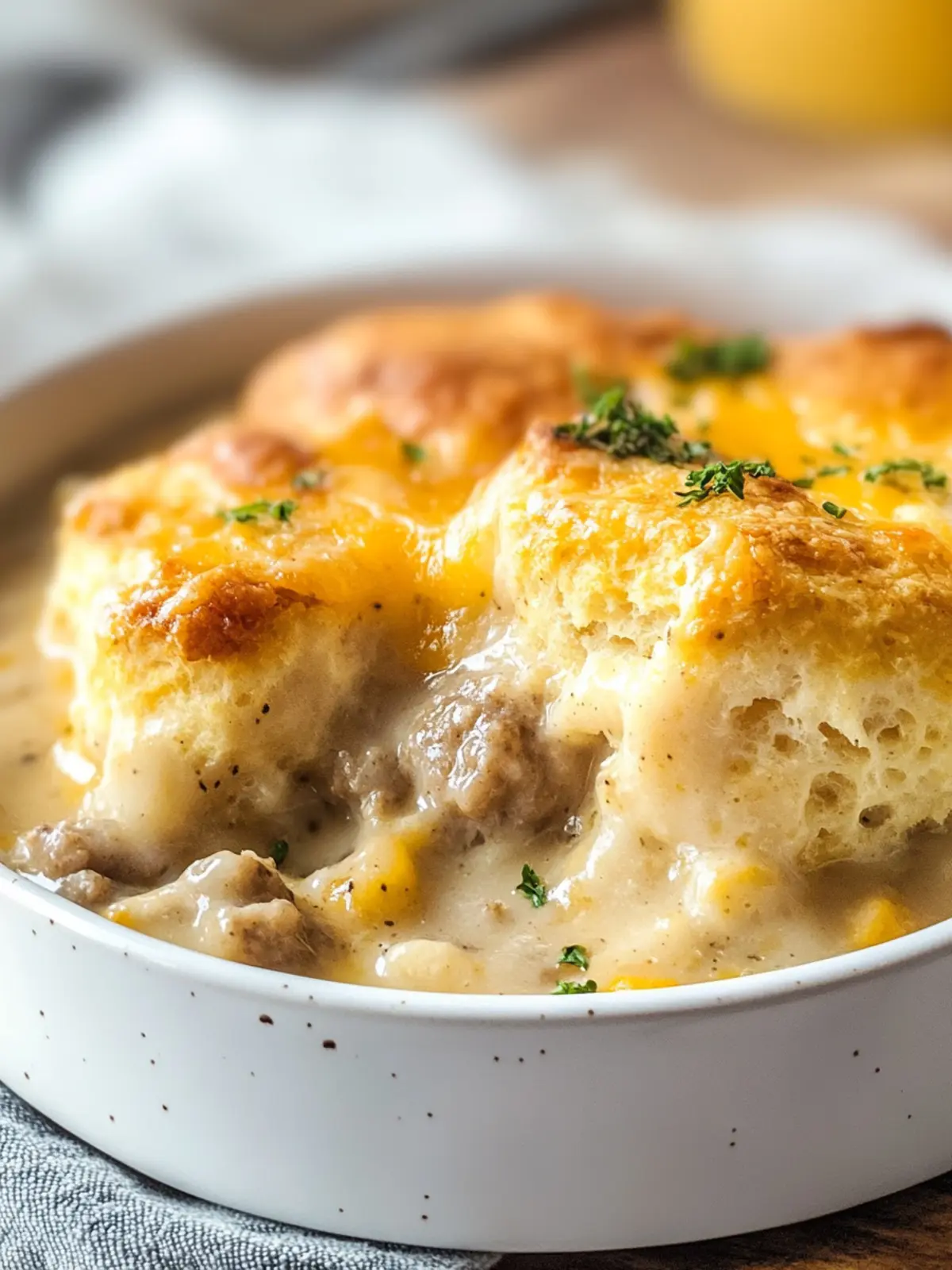 Biscuits and Gravy Casserole