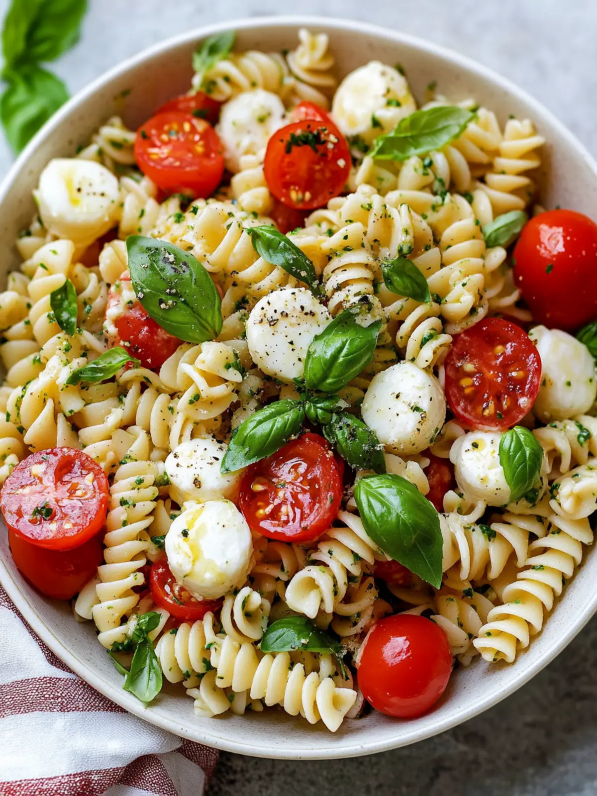 Fresh Caprese Pasta Salad for Easy Summer Meals 3 Caprese Pasta Salad