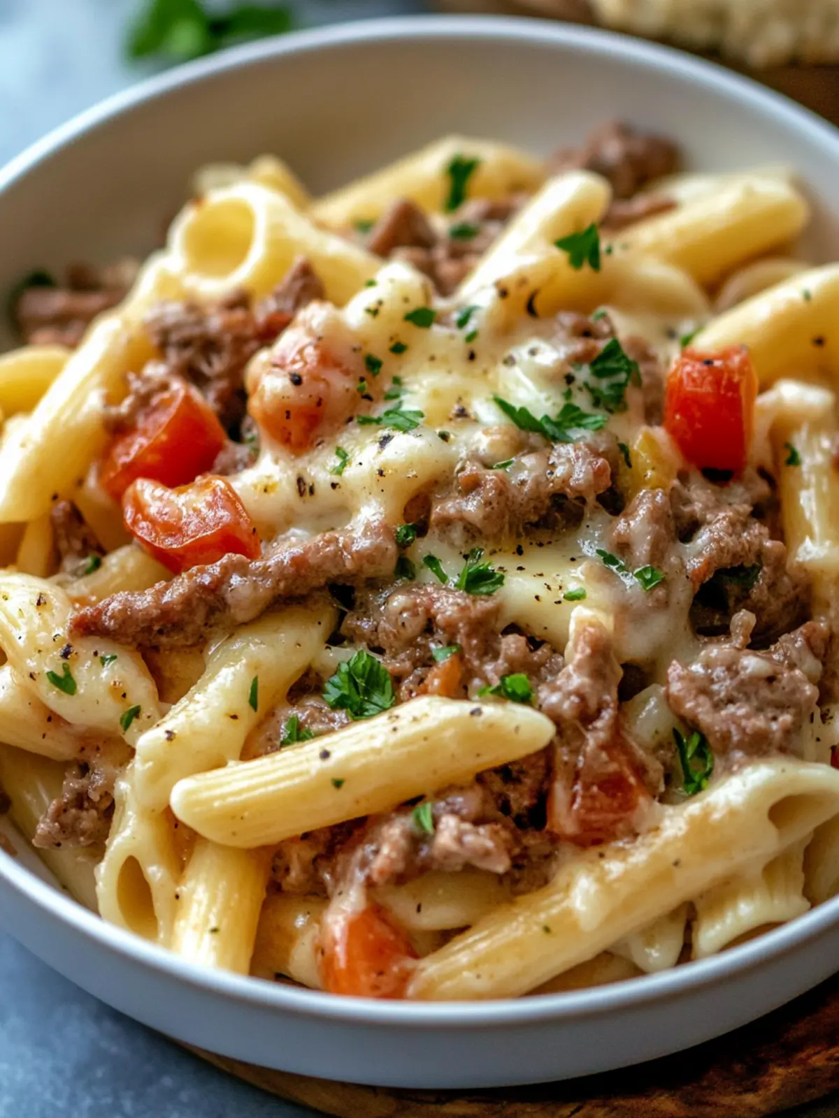 Ultimate Philly Cheesesteak Pasta for Quick Family Comfort 4 Philly Cheesesteak Pasta