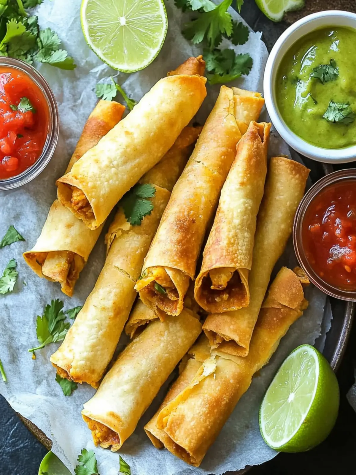 Crispy Baked Chicken Taquitos that Will Elevate Your Snacks 4 Crispy Baked Chicken Taquitos
