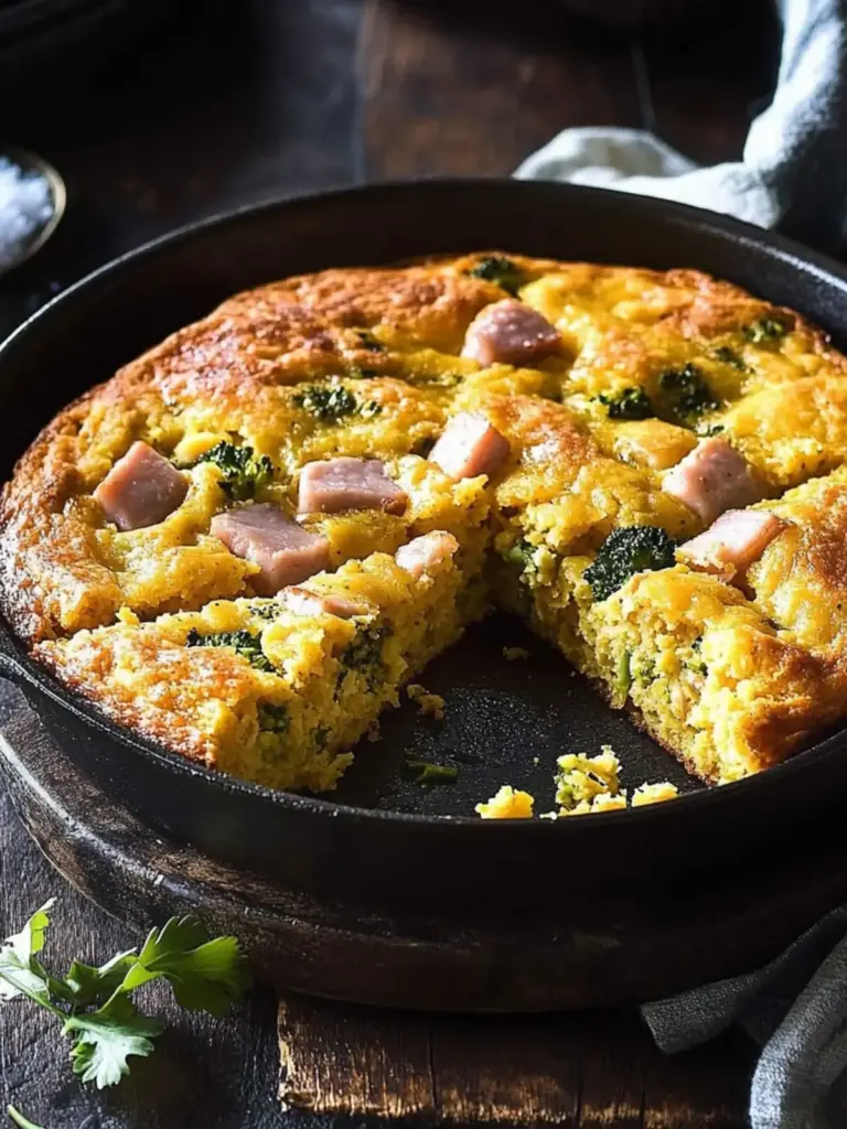 Ham and Broccoli Cornbread