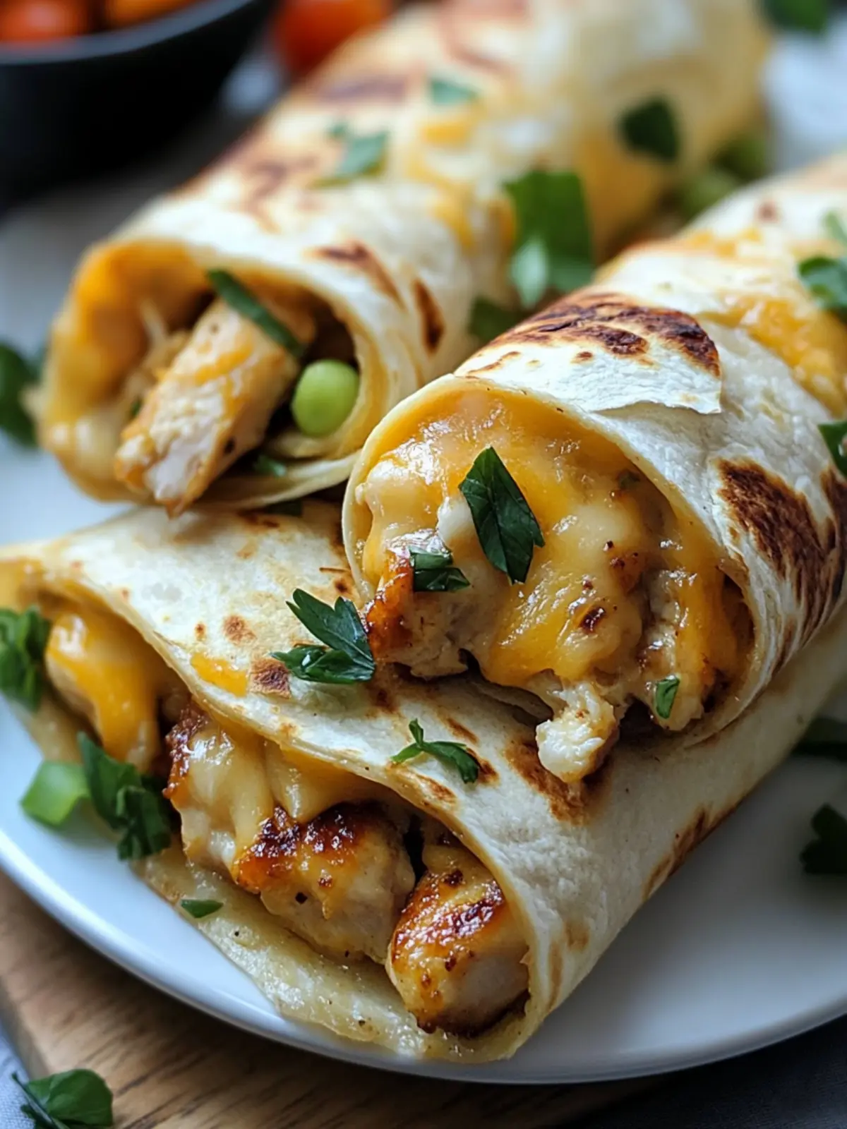 Ooey-Gooey Cheesy Garlic Chicken Wraps You'll Love to Make 3 Ooey-Gooey Cheesy Garlic Chicken Wraps