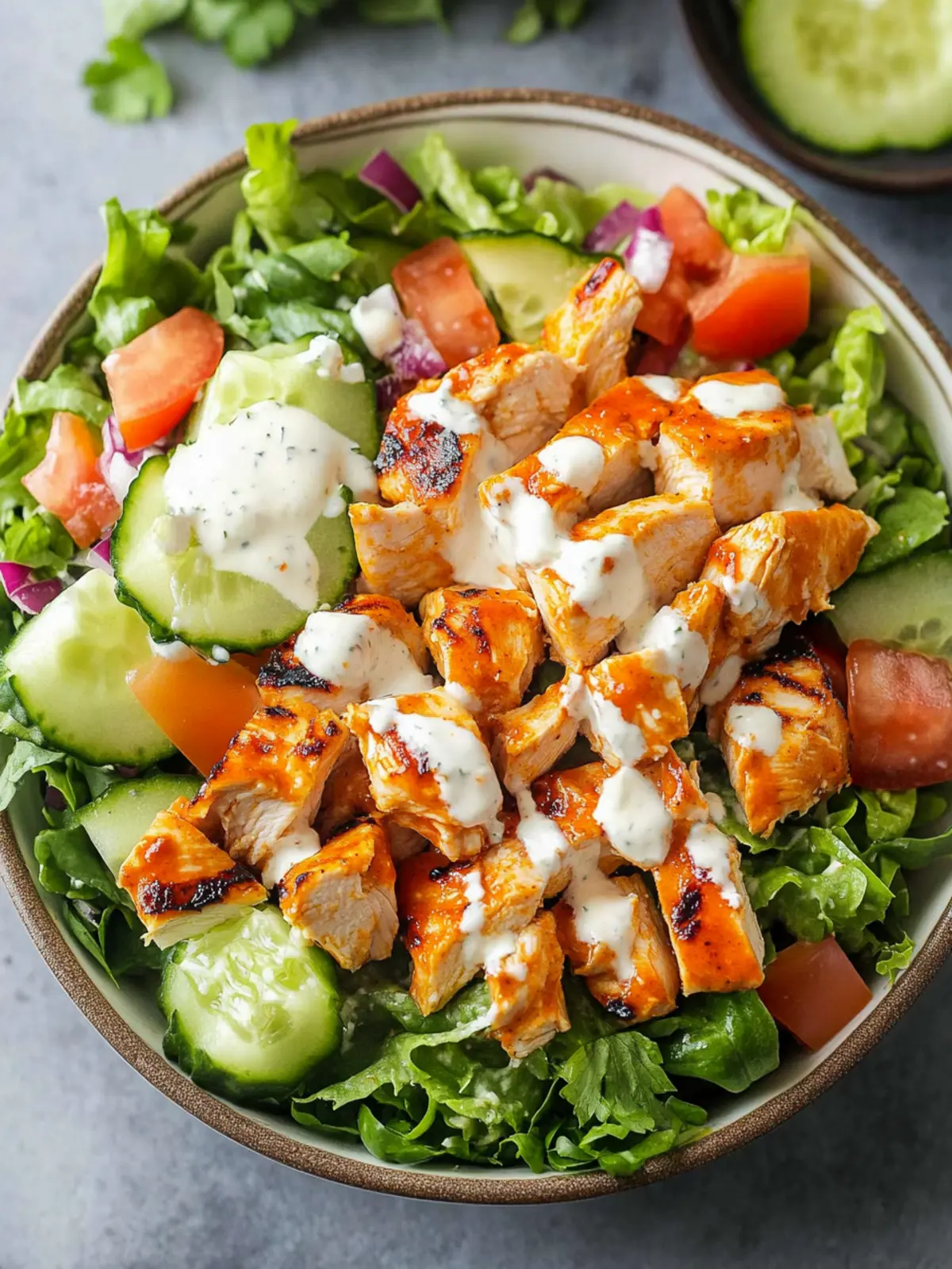 Zesty Grilled Buffalo Chicken Salad You’ll Crave Daily 4 Grilled Buffalo Chicken Salad