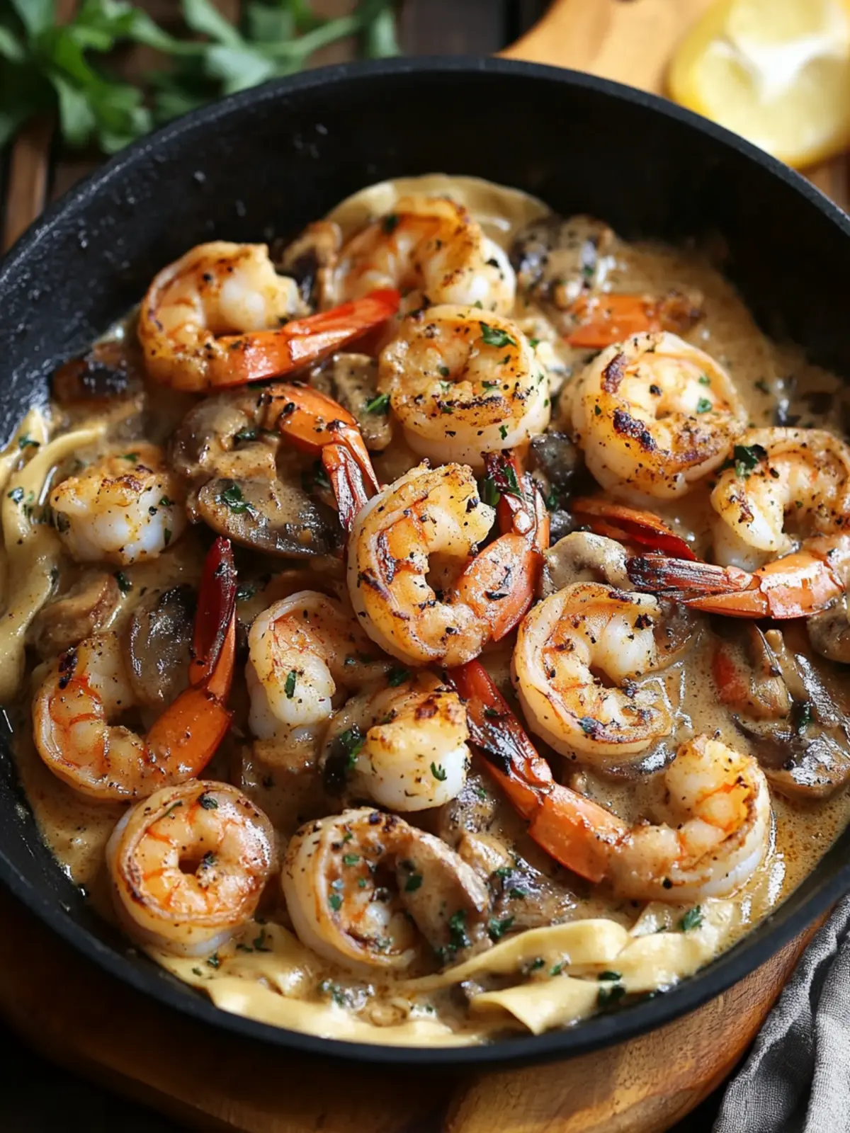 Creamy Blackened Shrimp Stroganoff: Dinner in a Flash 4 Blackened Shrimp Stroganoff
