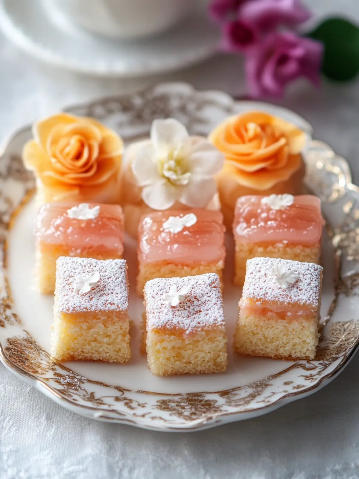 Decadent Apricot Cream Cheese Petit Fours You'll Love 3 Petit Fours