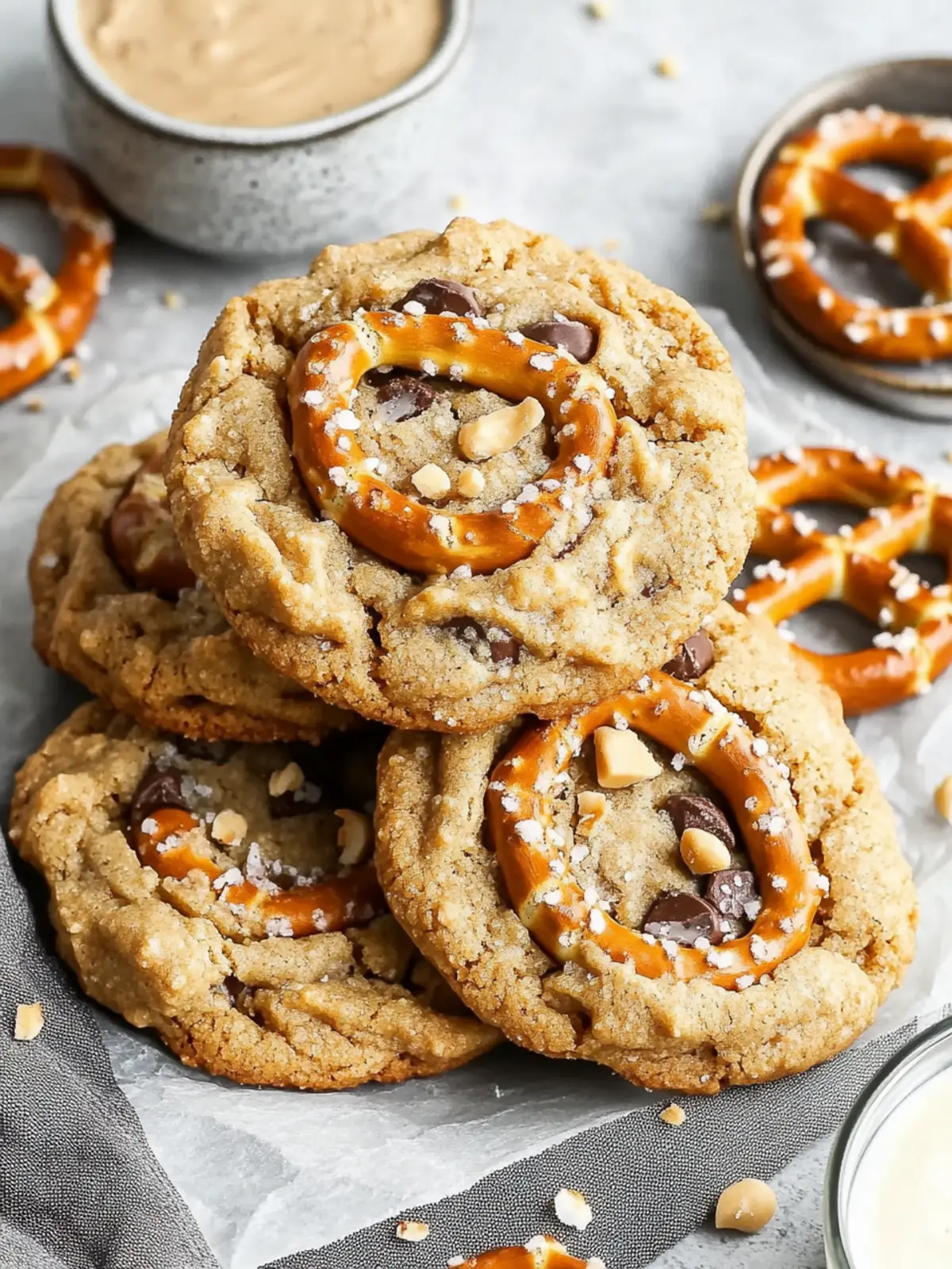 Irresistible Peanut Butter Pretzel Cookies You'll Crave 4 Peanut Butter Pretzel Cookies