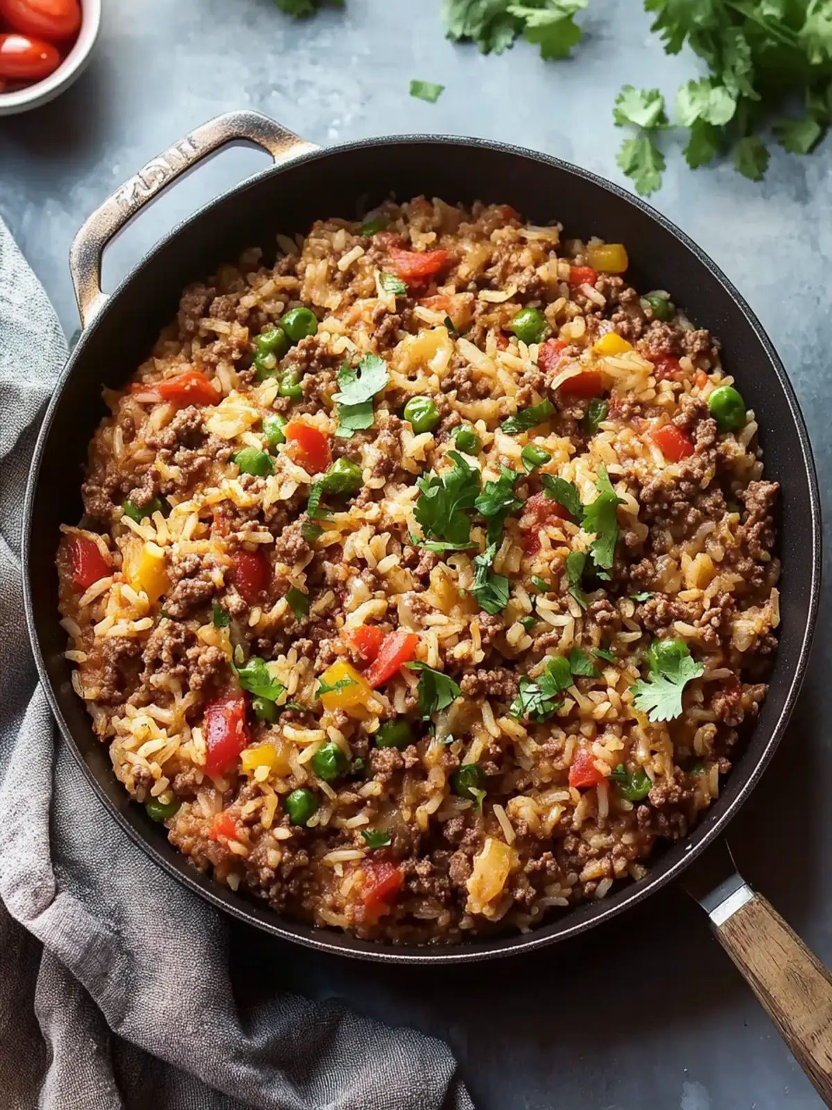 Ground Beef and Rice Skillet