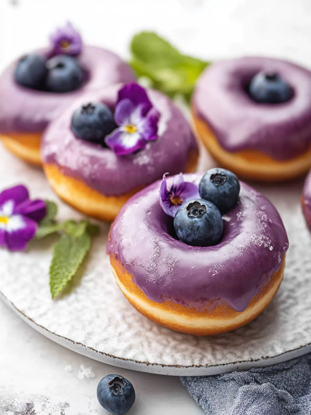Deliciously Soft Baked Blueberry Donuts You’ll Love 4 Baked Blueberry Donuts