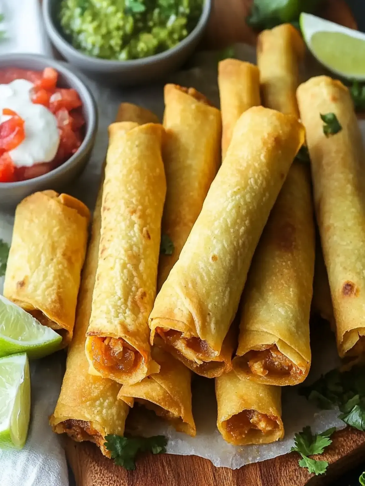Crispy Baked Chicken Taquitos for Flavorful Family Nights 2 Crispy Baked Chicken Taquitos