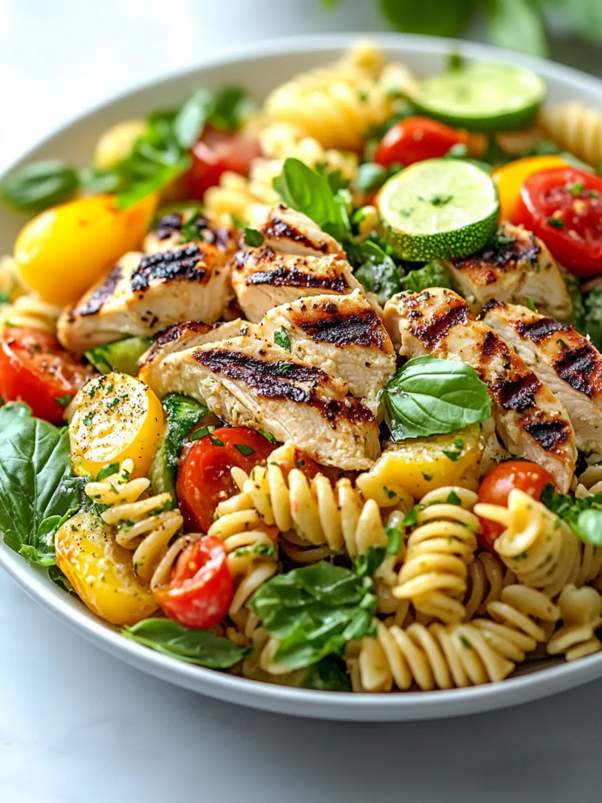 Grilled Chicken Pasta Salad
