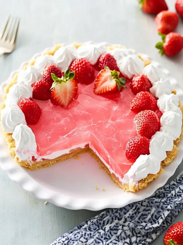 Strawberry Jello Pie