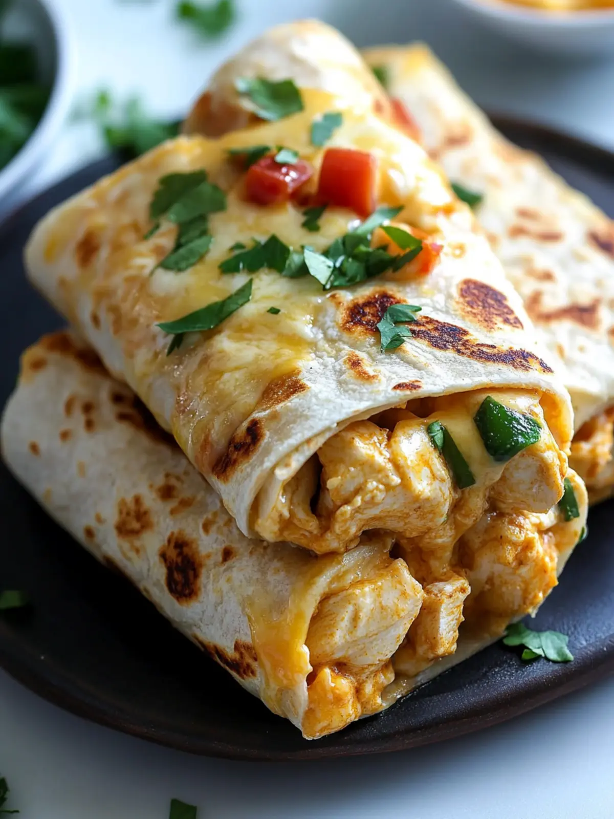 Ooey-Gooey Cheesy Garlic Chicken Wraps You'll Love to Make 4 Ooey-Gooey Cheesy Garlic Chicken Wraps