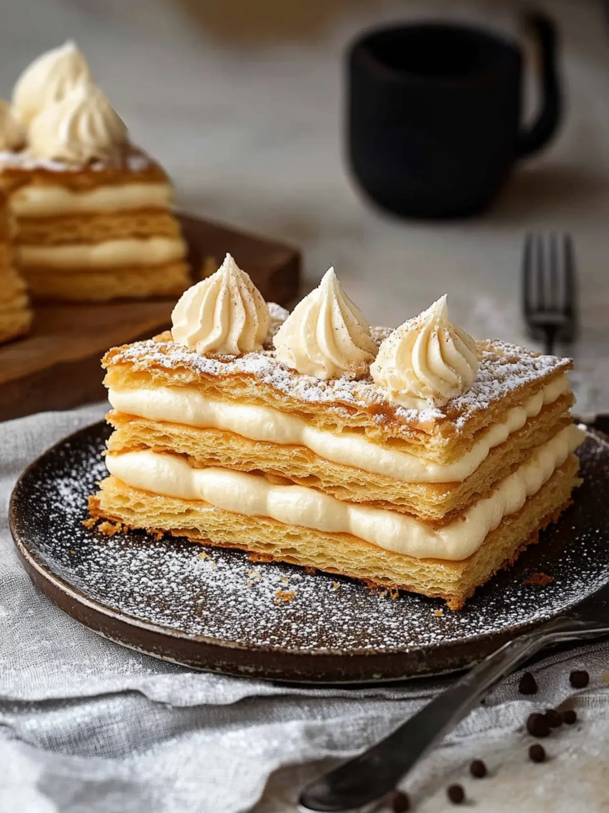 Mille Feuille Delight: Flaky Puff Pastry with Creamy Bliss 3 Mille Feuille