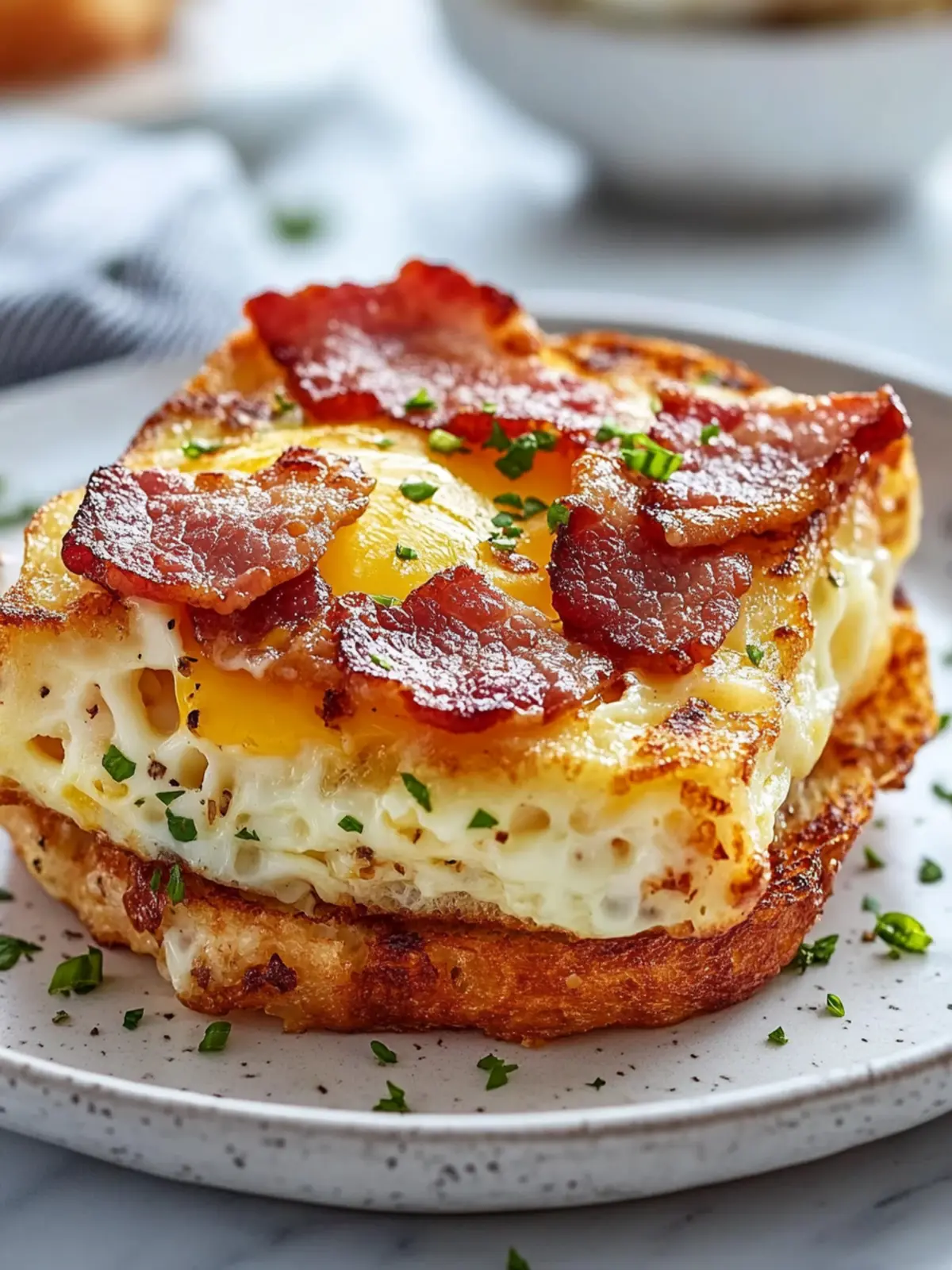 Bacon Egg and Cheese Breakfast Casserole for Easy Mornings 2 Bacon Egg and Cheese Breakfast