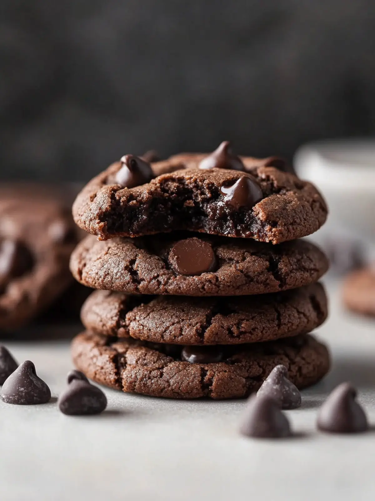 Chewy Double Chocolate Chip Cookies That Melt in Your Mouth 4 Chewy Double Chocolate Chip Cookies