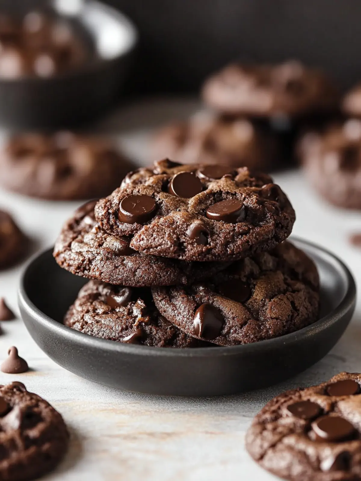 Chewy Double Chocolate Chip Cookies That Melt in Your Mouth 3 Chewy Double Chocolate Chip Cookies