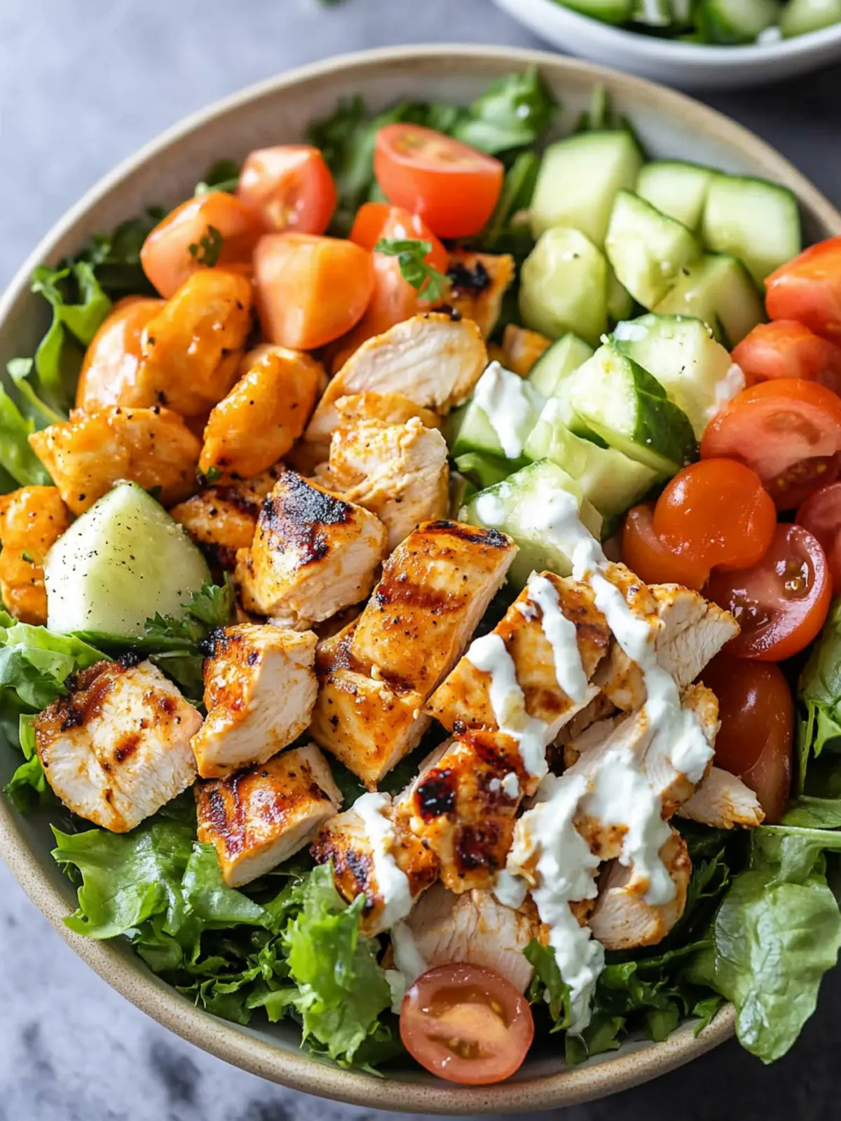 Grilled Buffalo Chicken Salad
