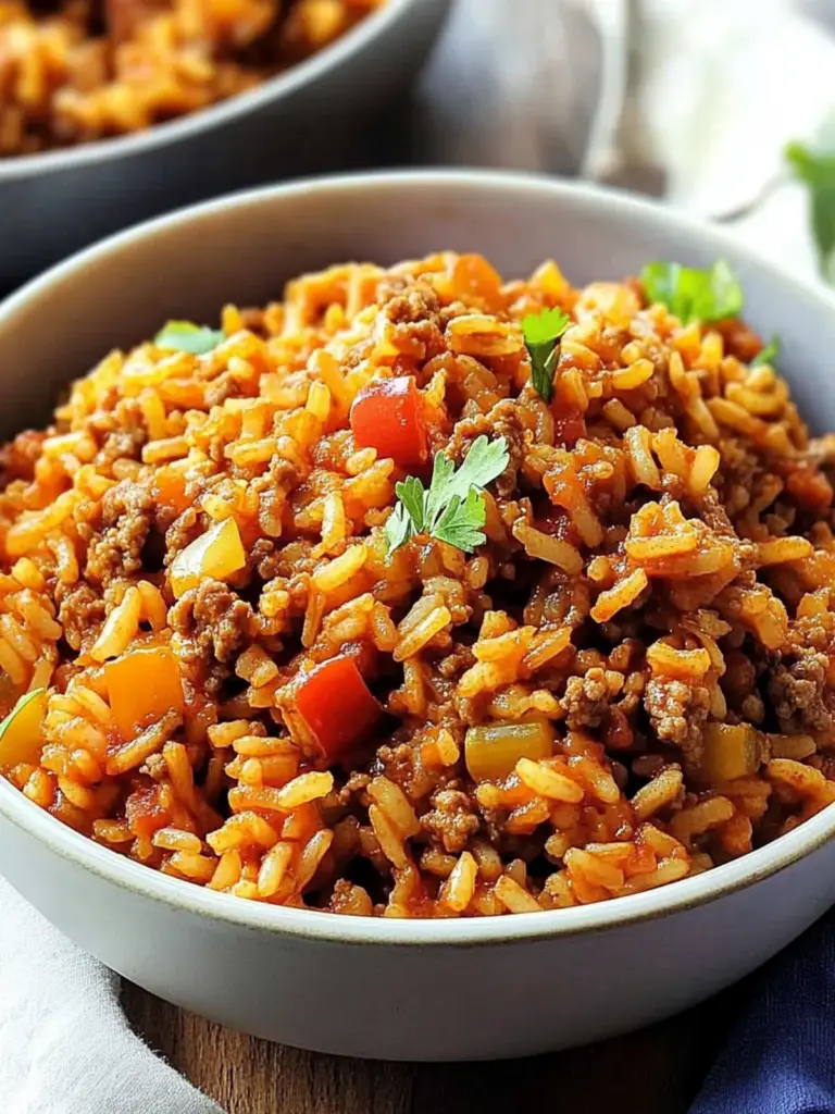 Spanish Rice with Ground Beef