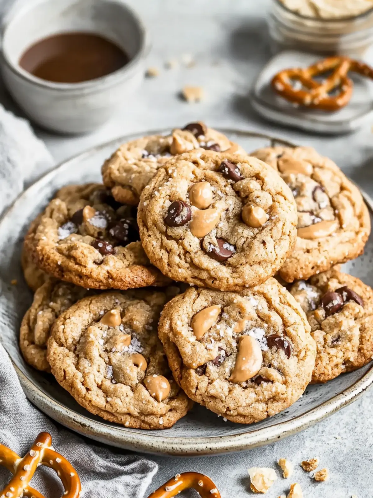 Peanut Butter Pretzel Cookies