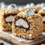 S’mores Rolled Rice Krispie Treats That Wow Every Party 2 S’mores Rolled Rice Krispie Treats