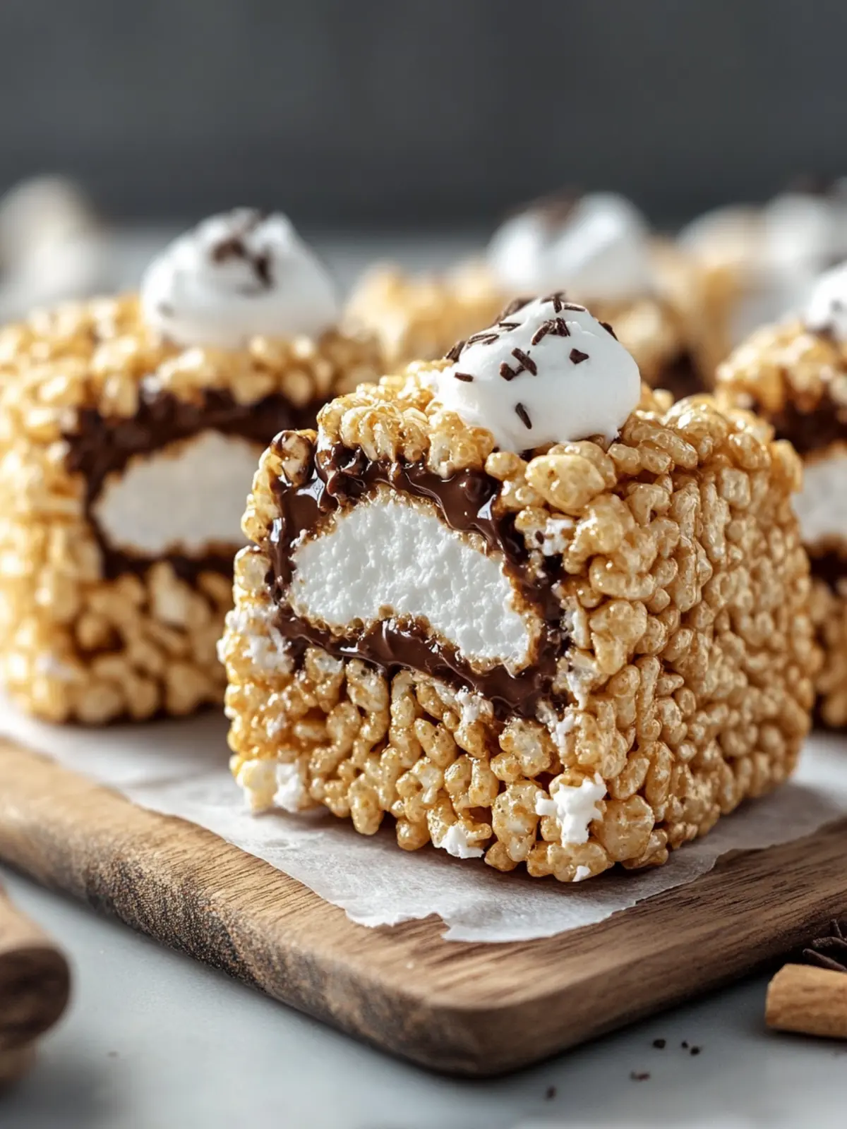 S’mores Rolled Rice Krispie Treats That Wow Every Party 5 S’mores Rolled Rice Krispie Treats