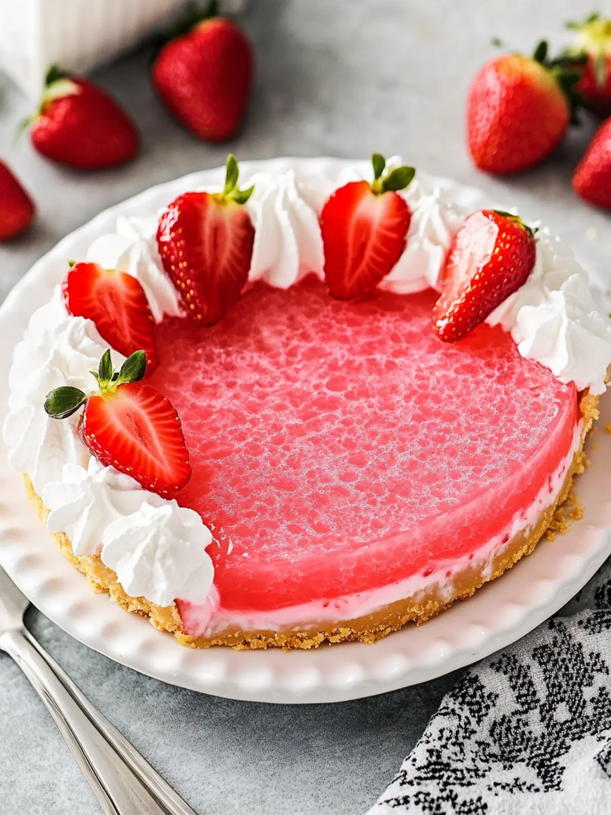 Brighten Your Day with Easy Strawberry Jello Pie Delight 3 Strawberry Jello Pie
