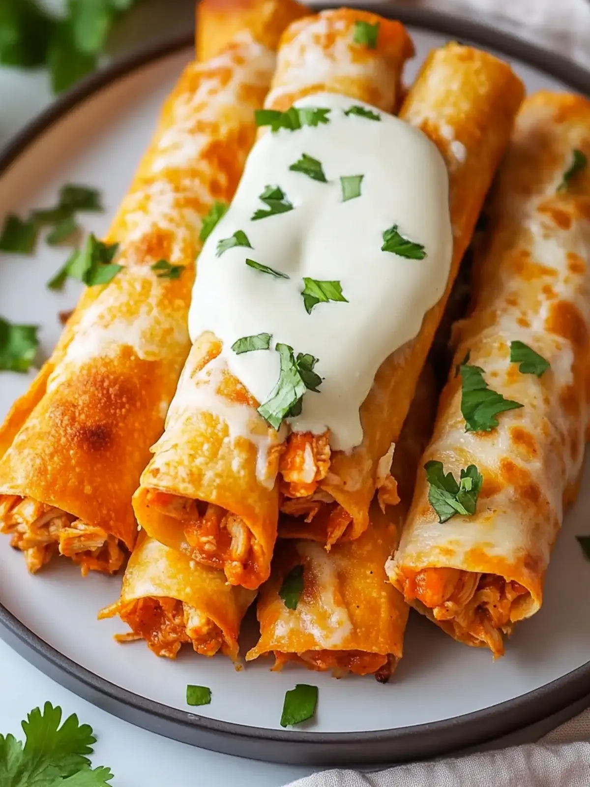 Buffalo Chicken Taquitos