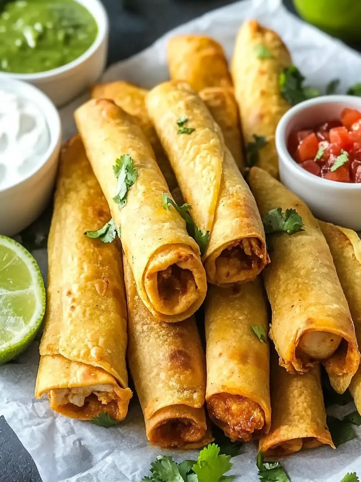 Crispy Baked Chicken Taquitos for Flavorful Family Nights 4 Crispy Baked Chicken Taquitos