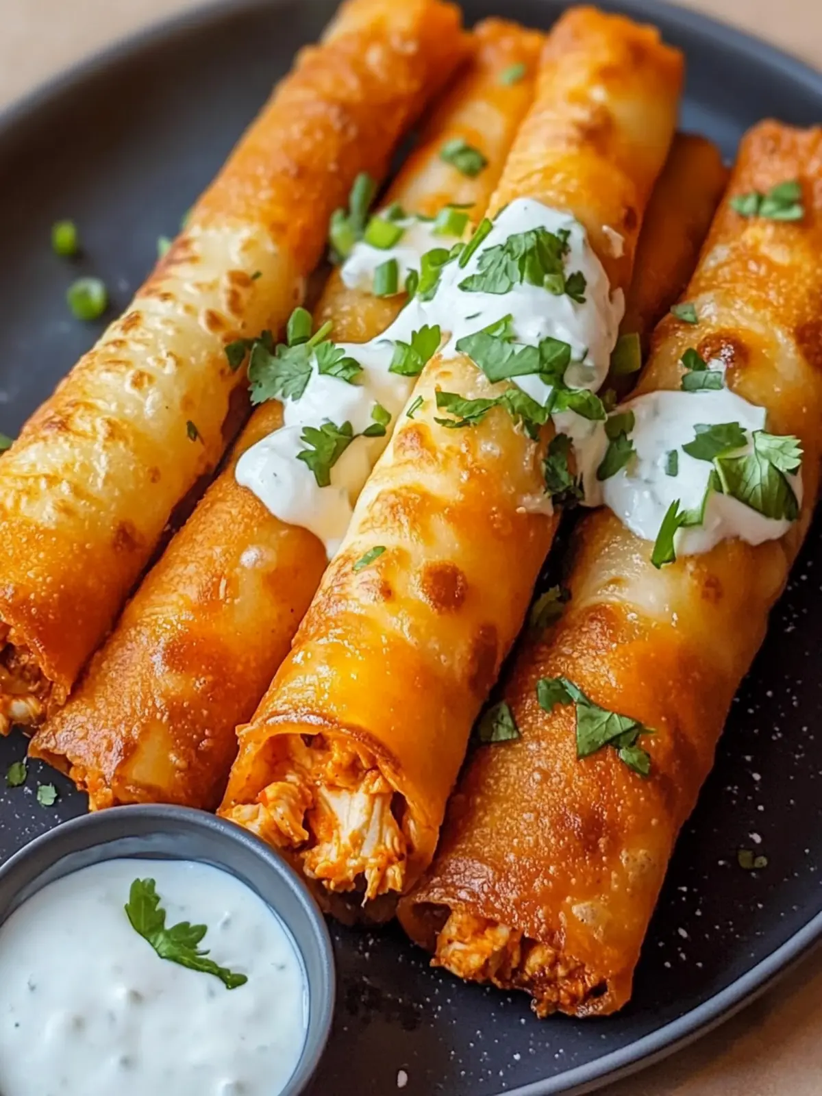 Healthy Buffalo Chicken Taquitos You Can’t Resist 3 Buffalo Chicken Taquitos
