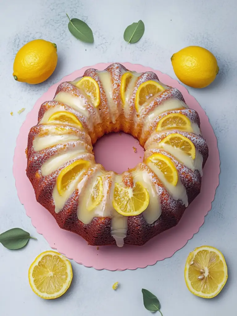 Lemonade Bundt cake