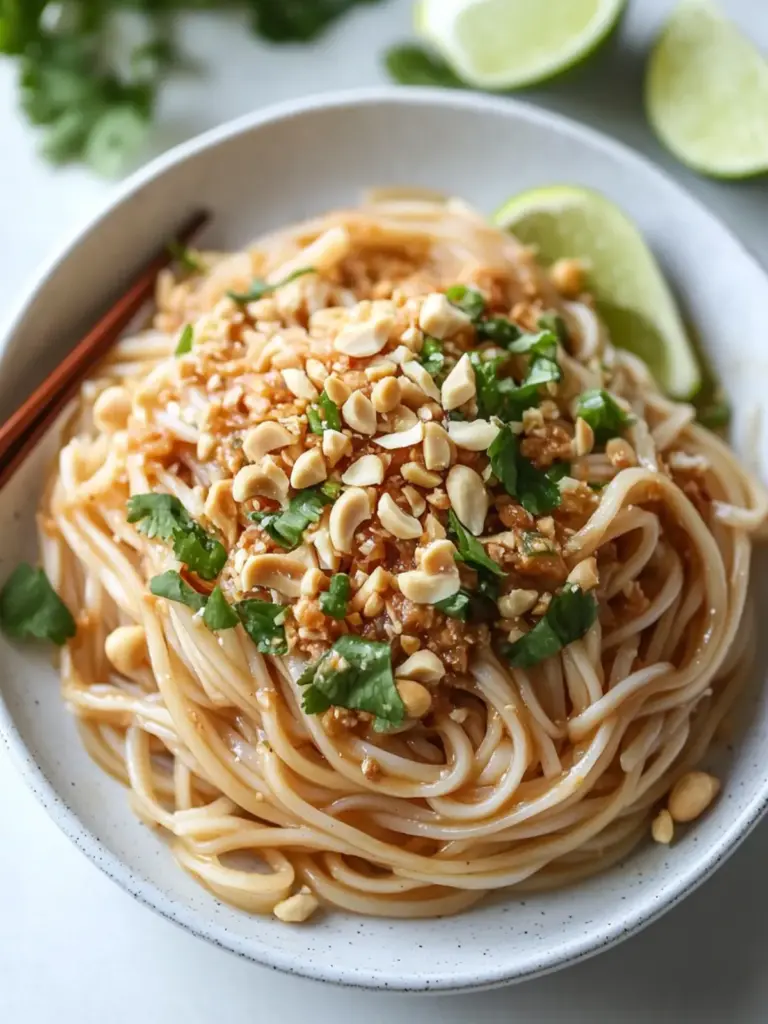 Peanut Sauce Rice Noodles
