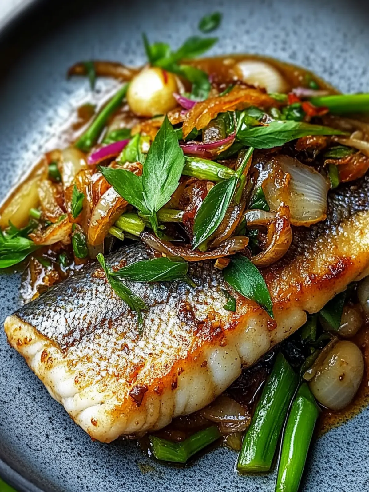 Savor Ginger Onion Fried Sea Bass for a Healthy Weeknight Meal 3 Ginger Onion Fried Sea Bass