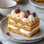 Mille Feuille Delight: Flaky Puff Pastry with Creamy Bliss 6 Mille Feuille