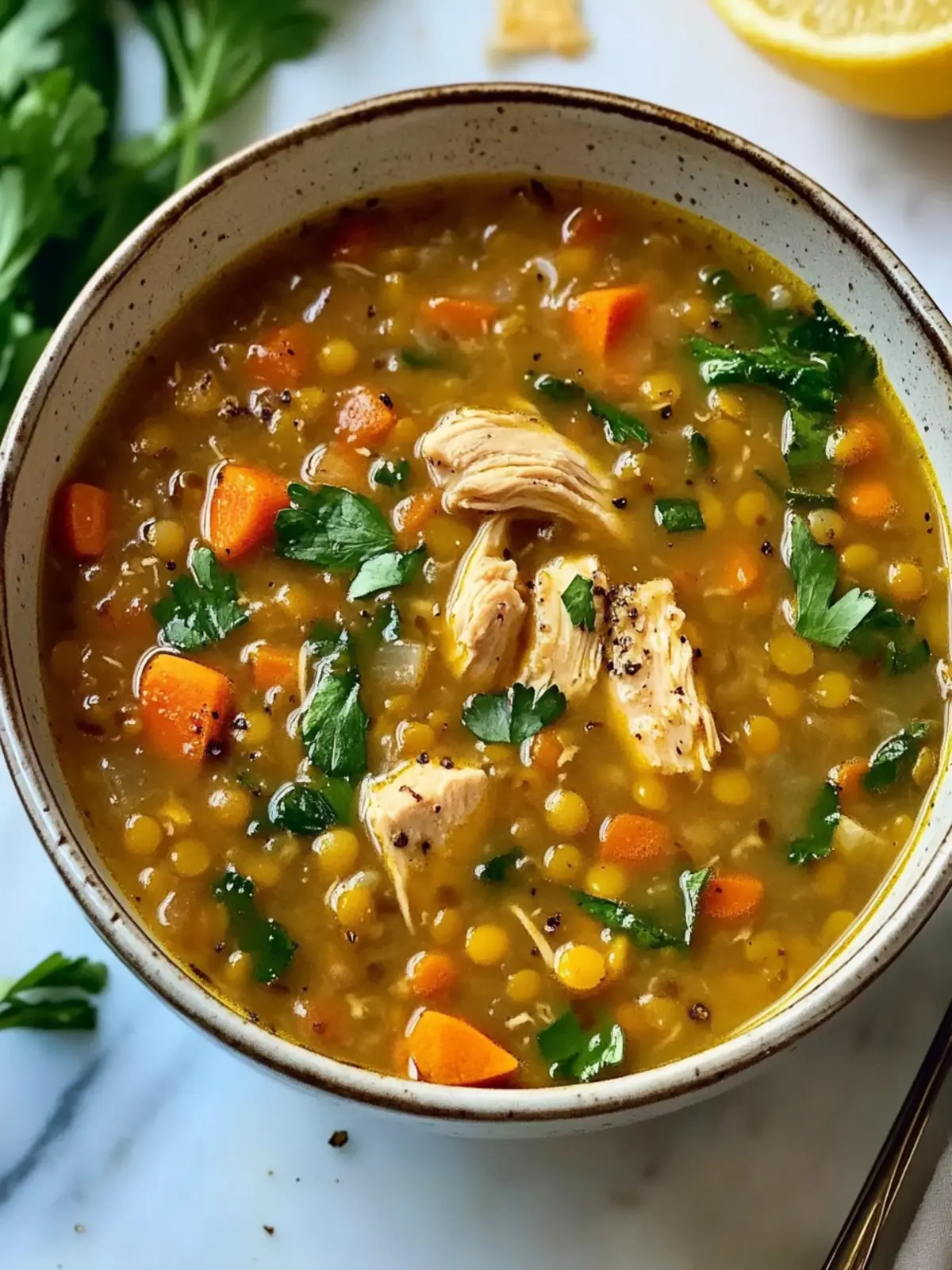 Cozy Chicken Lentil Soup for Heartwarming Weeknight Dinners 2 Chicken Lentil Soup