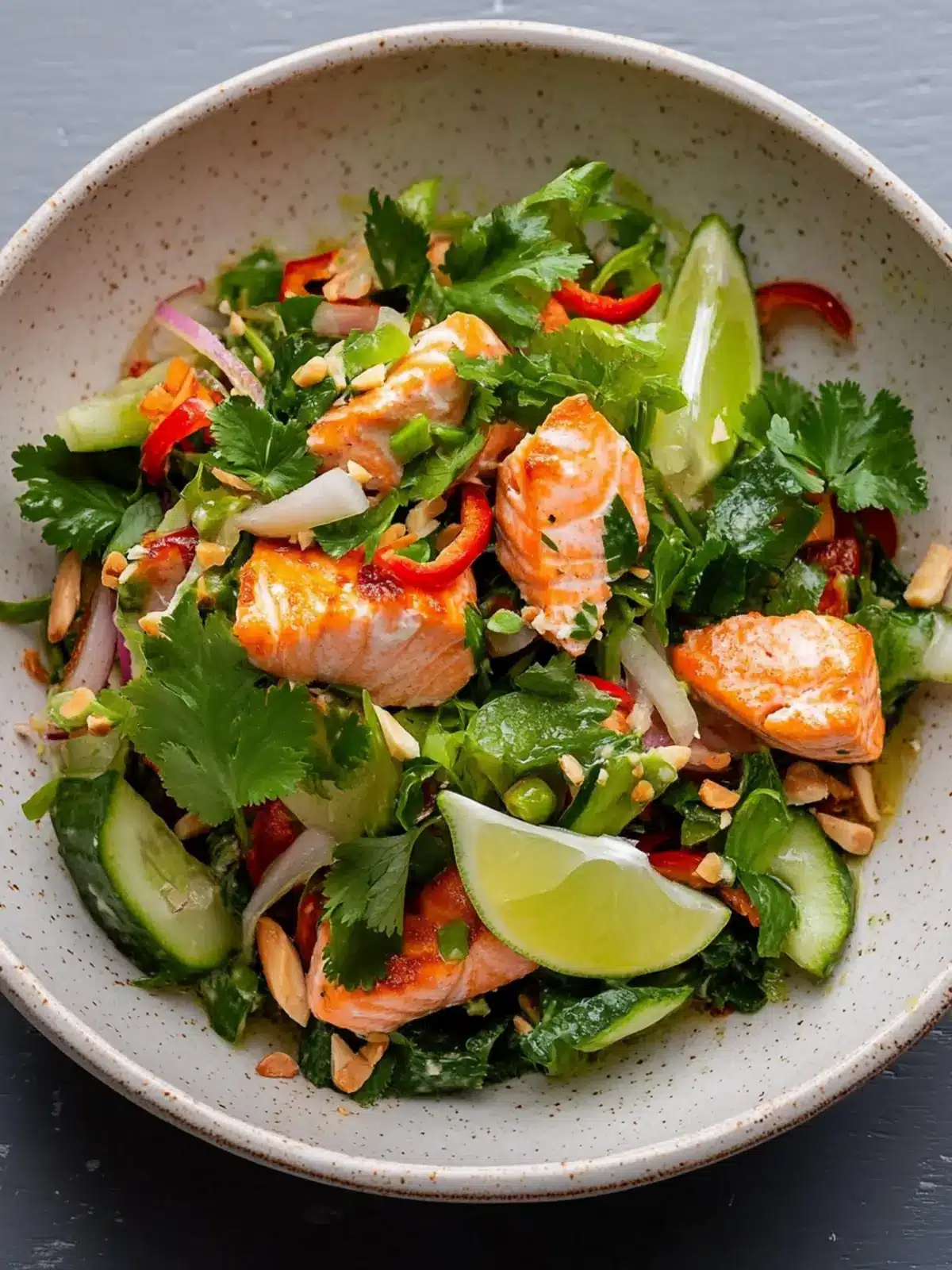 Revitalize Dinner with Thai-Style Salmon Salad Bliss 4 Thai-style Salmon Salad